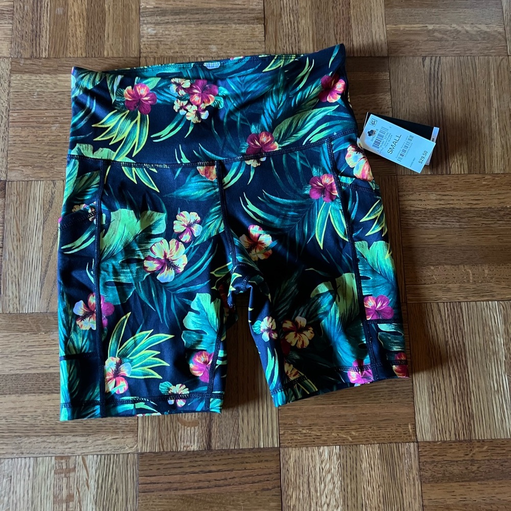 Ideology Tropical Floral Print Shorts